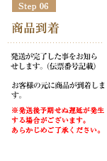 Step06 商品到着